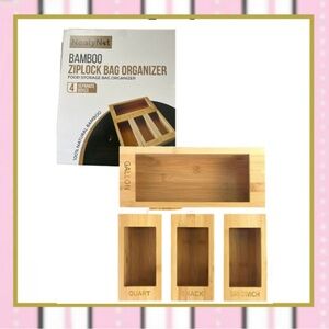 Bamboo ziplock organizer - NEW